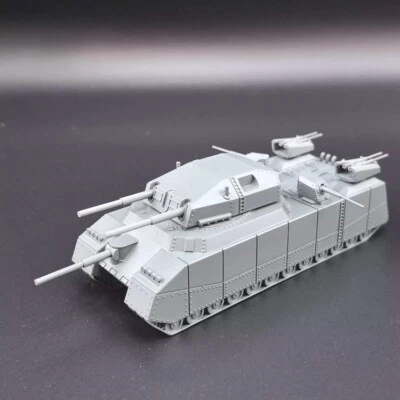 3D Printed 1/300 WW II Germany Krupp P1000 Super Heavy Tank Unpainted Kit Model - Image 1 of 4