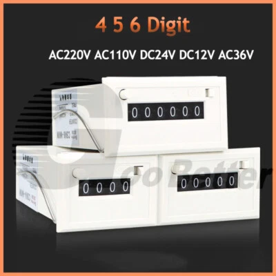 Contatore elettronico digitale a 4,5,6 cifre cavo meccanico impulso base NKW CSK - Immagine 1 di 4