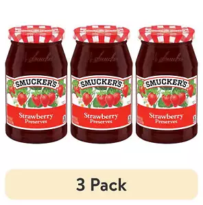 (3 pack) Smucker's Strawberry Preserves, 18-Ounce - Picture 1 of 9
