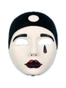 Máscara Pierrot adulto - Imagen 1 de 1