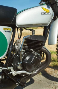 LICENSED HONDA VINTAGE 1974 CR125M tank wing side panel decal sticker set CR125 - Picture 1 of 6