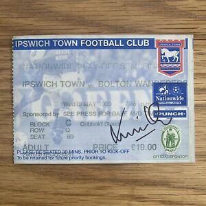 Keiron Dyer Ipswich Town Football Club Signed Play-Off Semi Final Ticket ITFC