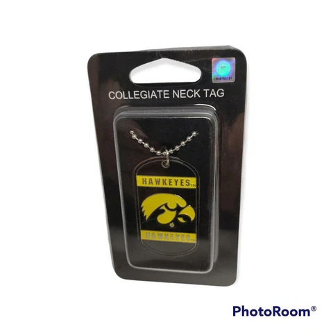Iowa Hawkeyes 17" dog tag Neck Tag Necklace Cover