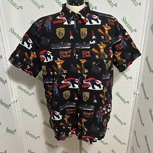 Camisa con botones Middle Of Beyond Fargo King of Clubs Brainer MOB para hombre 2XL XXL - Imagen 1 de 4