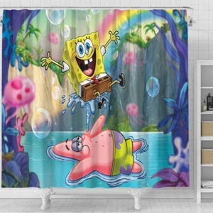Cartoon Movies Gift SpongeBob SquarePants ver5 Shower Curtain or Bathroom Sets. - Picture 1 of 5