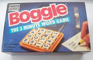 BOGGLE THE THREE MINUTE WORDGAME BY PARKER ~ 1992 EDITION - Picture 1 of 3