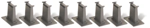 Bachmann 44472 HO Scale 8-Piece Tall Pier Set - Picture 1 of 18