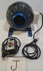 Ventech 190 CFM 6″ inch Inline Exhaust Blower Fan and Variable Speed Controller - Picture 1 of 13
