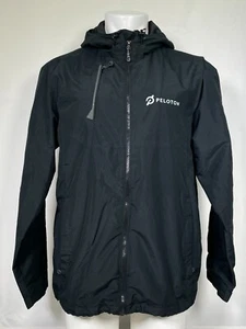 PELOTON Employee Winter Full Zip Performance Black Hooded Jacket Men's LARGE - Picture 1 of 13