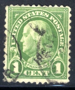 1926-34 US Stamps Scott #632   1c Franklin USED - Picture 1 of 3
