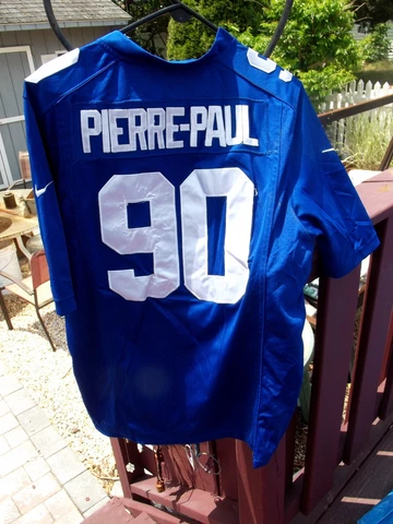 VTG NEW YORK GIANTS PIERRE PAUL #90 REEBOK ON FIELD PLAYERS JERSEY, SIZE M, VGUC Cover