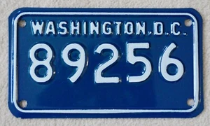 1980s Rare District of Columbia Police Motorcycle License Plate - Picture 1 of 2