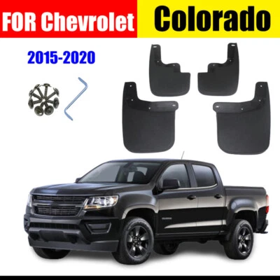 Mud Flaps Splash Guards Fender For Chevrolet Colorado 15-20 4Pcs Side Mud Guards - Image 1 of 4