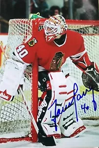 Darren Pang Auto Chicago Blackhawks Signed 4x6 Photo Autographed - Picture 1 of 2