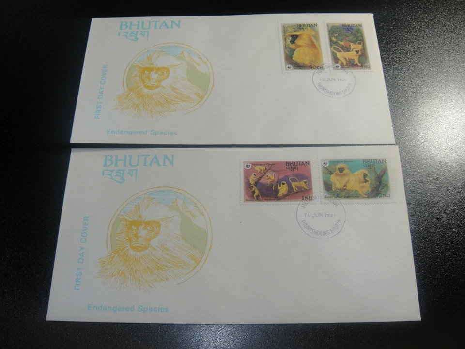 BHUTAN 1984 Sc#413-16 WWF Endangered Species Official FDC VF - Image 1 of 1