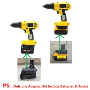1 Adapter for DeWalt 18V Ni-CD Tool, Fits Milwaukee M18, Fits DEWALT 20V Battery - Picture 1 of 3