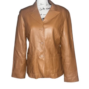 VS2 100% leather light brown jacket medium - Picture 1 of 6