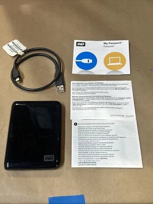 WD My Passport 500GB External HDD USB Black with Cable WDBACY5000ABK-00 - Image 1 of 4