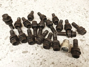 Porsche boxter wheel bolts and security bolts Full set 16+4PCS (USED) M14x1.5 - Picture 1 of 2