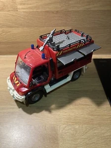 Unbranded Mercedes Benz Unimog Fire Vehicle 10” Long Plastic - Picture 1 of 16