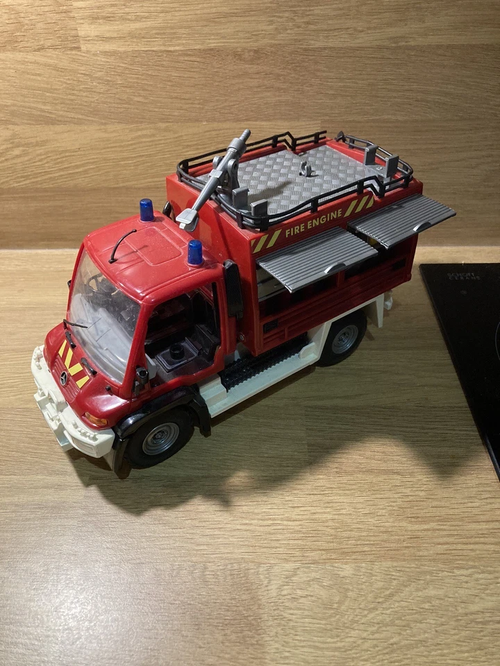 Unbranded Mercedes Benz Unimog Fire Vehicle 10” Long Plastic - Image 1 of 4
