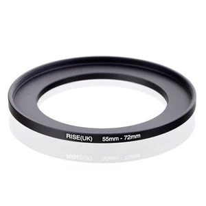 RISE(UK) 55mm-72mm 55-72 mm 55 to 72 Step Up Ring Filter Adapter black