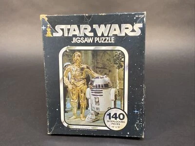 Rompecabezas 140 piezas C-3PO/R2-D2 Star Wars de 1977 14 x 18 Kenner 40100 abierto Foto 1 de 4