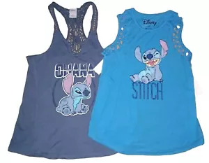 ๐บ Disney's Lilo & Stitch Ohana Tank Top Junior's M New Nwt Crochet Women's Lot - Picture 1 of 7