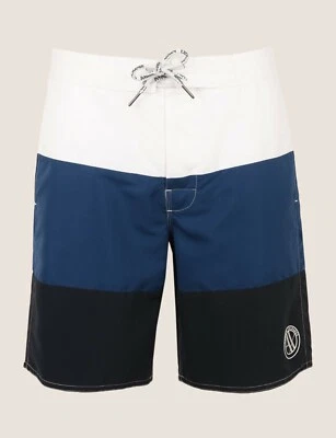 Bañador Armani Exchange para hombre 3ZZW41 ZNC5Z azul/blanco Foto 1 de 4