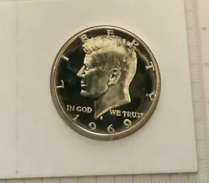 1969-S PR DOUBLED DIE OBVERSE KENNEDY HALF SILVER DOLLAR - Picture 1 of 9
