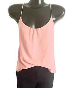 PINK tank Top Blouse W/THIN feminine STRAPS lovely! EUC Seasonless wear! SIZE 4 - Picture 1 of 7