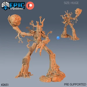 6K Resin 32mm Epic Miniatures Treant Throwing (riesig) für D&D, Rollenspiel - Bild 1 von 1