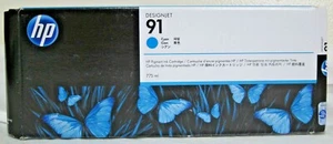 New Genuine Factory Sealed HP 91 C9467A Cyan High Yield 775 ml 2018 - Picture 1 of 1