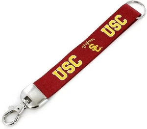 USC Trojans Wristlet Keychains Keyrings - Picture 1 of 2