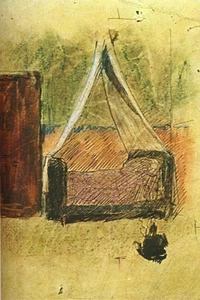 Bed with Mosquito Nets (1906) by Pablo Picasso -17" x 22" Fine Art Print - 00533 - Picture 1 of 1