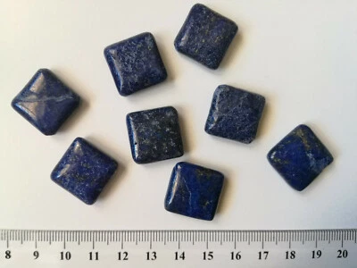 Perlas rombo lapislázuli y pirita 23 mm X 8 UNIDADES azul abalorios - Imagen 1 de 4