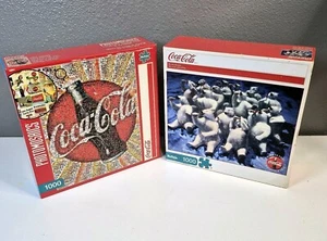 Buffalo Games Coca-Cola Photomosaic & Thirsty Bears 1000 Piece Jigsaw Puzzle... - Picture 1 of 12