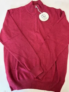 Aigle Herren Bluefinger Pullover in Griotte Rot Burgund Gr. Large 1/4 Reißverschluss - Bild 1 von 4