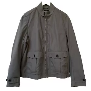 Banana Republic Jacket Mens Large Gray Full Zip Winter Pockets Outdoor Utility - Picture 1 of 11