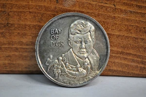 Schweinebucht JFK Präsident John F. Kennedy .999 Feinsilbermedaille - Bild 1 von 9