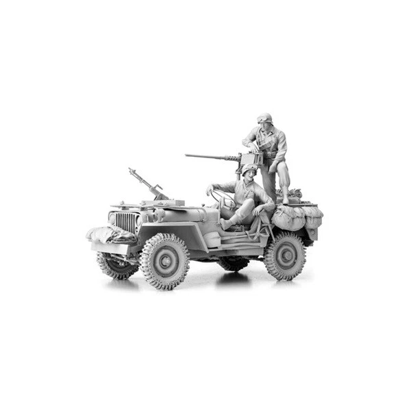 Torro 2222000382 - Kit In Scala 1/16 Willys Jeep US Army Con Cal.50 - Nuovo - Immagine 1 di 1