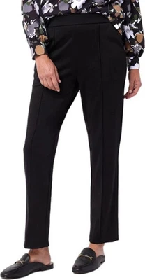 Pantalón al tobillo Isaac Mizrahi Elements tejido elástico 24/7-negro-alto grande-A462271 Foto 1 de 2
