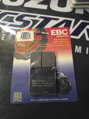 1999-2007 SUZUKI HAYABUSA NEW EBC REAR BRAKE PADS (EBC FA63) - Image 1 of 4