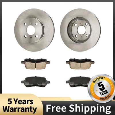 Kit de pastillas de freno delanteras de cerámica y rotor para Toyota Corolla Chevy Prizm 1998-2002 Foto 1 de 4