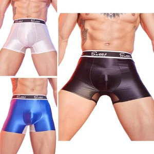 Ropa interior para hombre Pantalones cortos brillantes Calzoncillos elásticos Bragas brillantes Calzoncillos boxer - Imagen 1 de 54