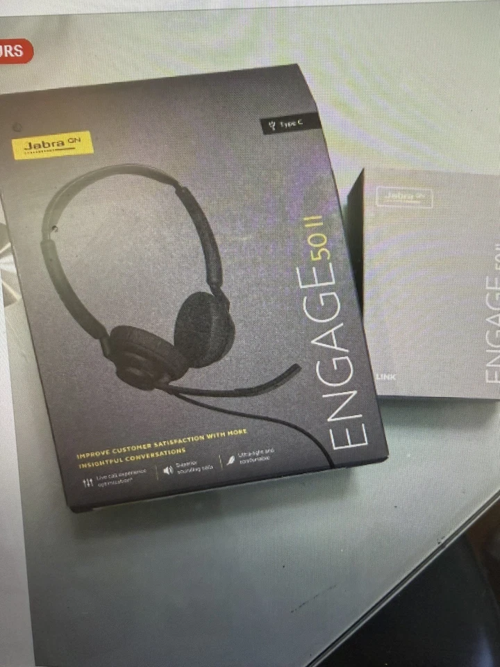 JABRA ENGAGEMENT 50 II 5099-299-2219 Link USB-A UC Auriculares Estéreo con Cable TOTALMENTE NUEVOS Foto 1 de 1