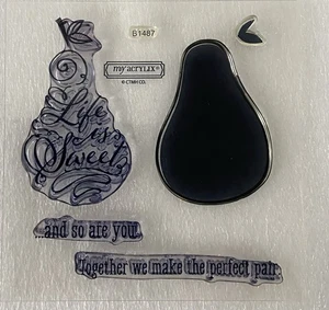Close To My Heart ~ My Acrlix Stempelset ~ B 1487 Perfect Pear - gebraucht - - Bild 1 von 4