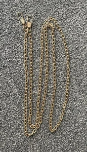 47” Biker Style Gold Tone Chain Key Clip Belt Loop Gothic Punk - Picture 1 of 4
