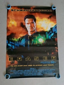 Eraser 1996 Original One Sheet Rolled Povie Poster Schwarzenegger AUS Version  - Picture 1 of 2