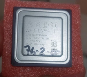 AMD-K6-III/400AHX Good Condition No Tested - Photo 1/2